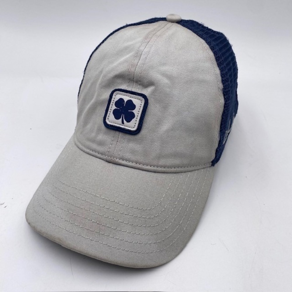 Black Clover Live Lucky Trucker Hat Mens OSFA Grey Navy Blue Mesh Snapback Cap